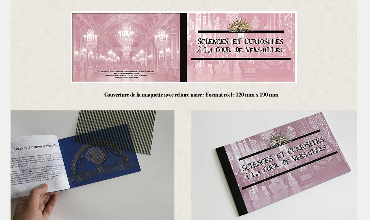 Château de Versailles : couverture et papeterie de l’exposition