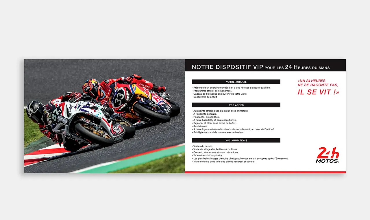 Plaquette pour les 24 Heures du Mans moto