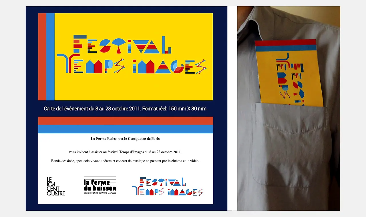 Carton d’invitation du Festival Temps Images