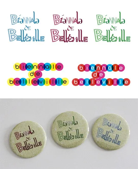 Biennale de Belleville — Logo et badges