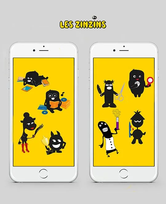 France Loisirs — Mascottes les ZINZINS