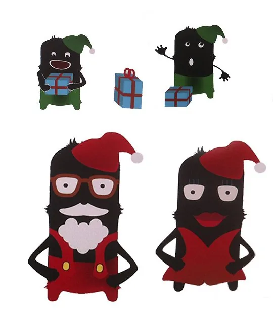 France Loisirs — Mascottes les ZINZINS, édition Noël
