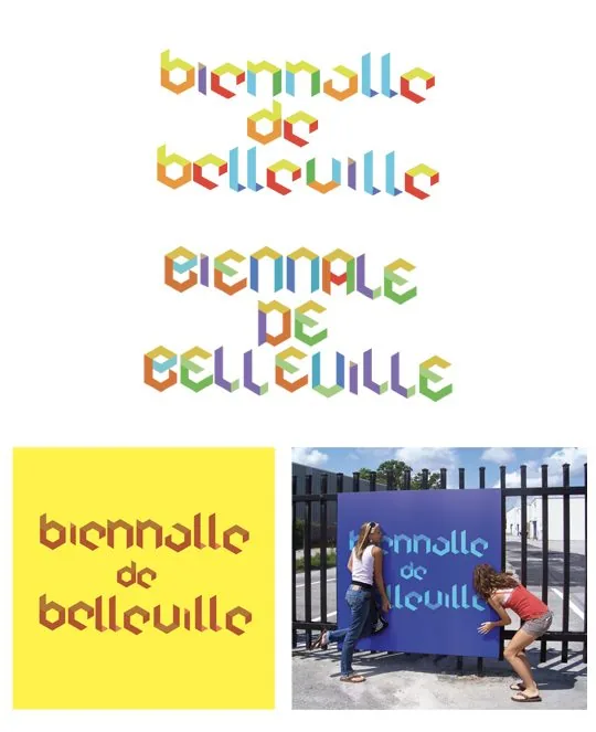 Biennale de Belleville — Logo et travail photographique
