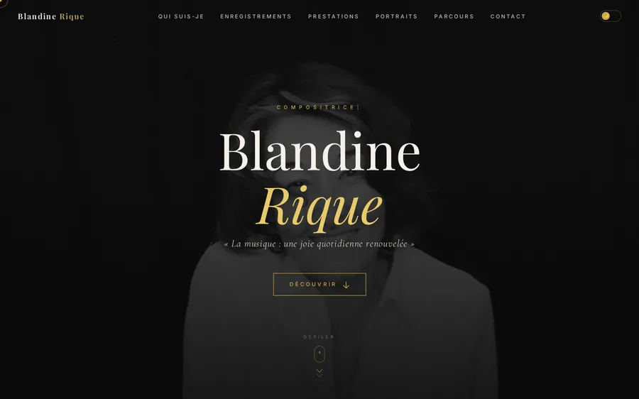 Site internet Piano Buissonnier — réalisation Createamweb